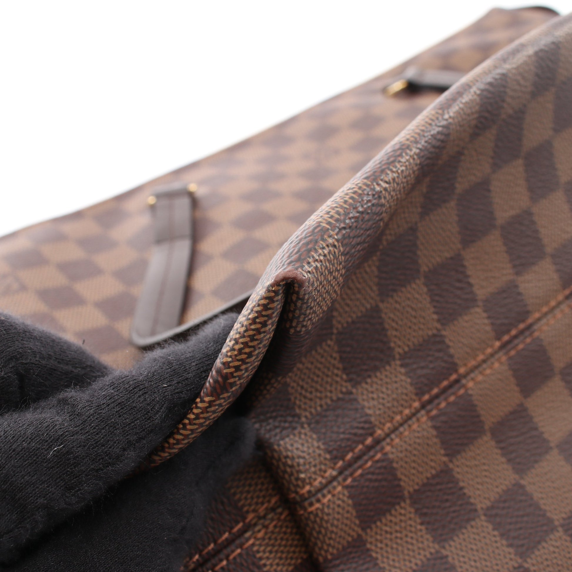 イエナMM ダミエエベヌ ショルダーバッグ トートバッグ PVC レザー ブラウン ルイヴィトン バッグ LOUIS VUITTON