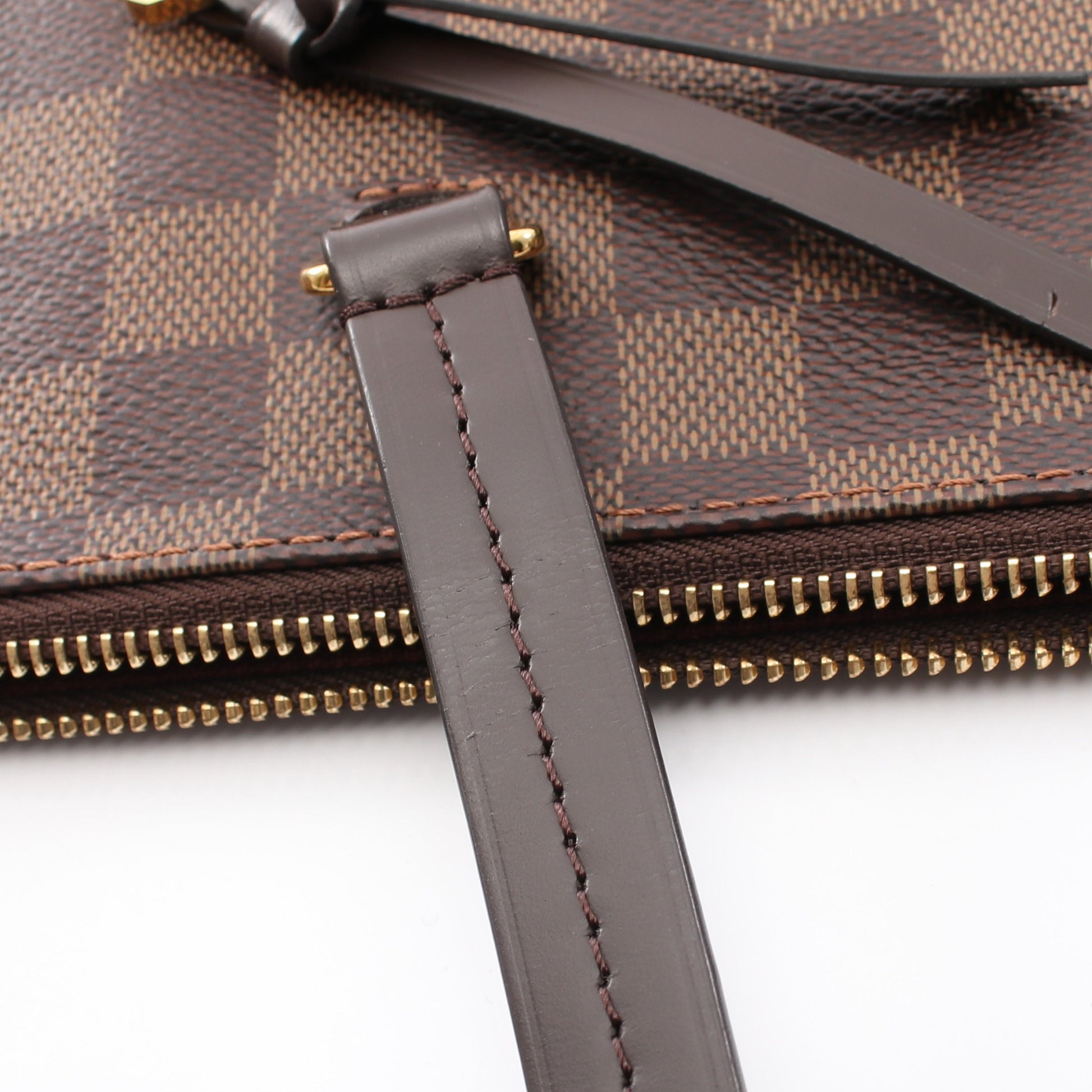 イエナMM ダミエエベヌ ショルダーバッグ トートバッグ PVC レザー ブラウン ルイヴィトン バッグ LOUIS VUITTON
