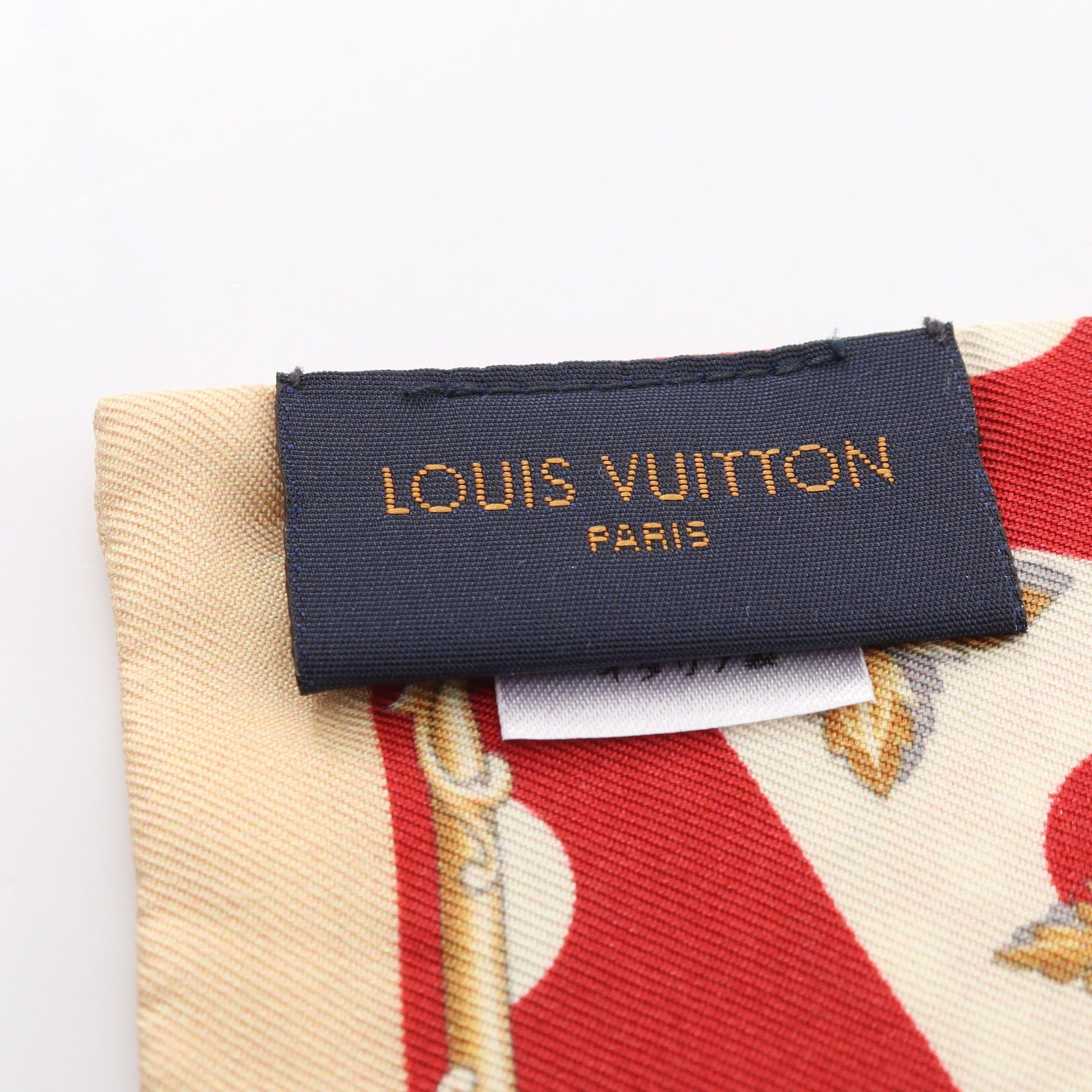 バンドー イントゥールイ スカーフ シルク ブラック レッド イエロー ルイヴィトン 財布・小物 LOUIS VUITTON