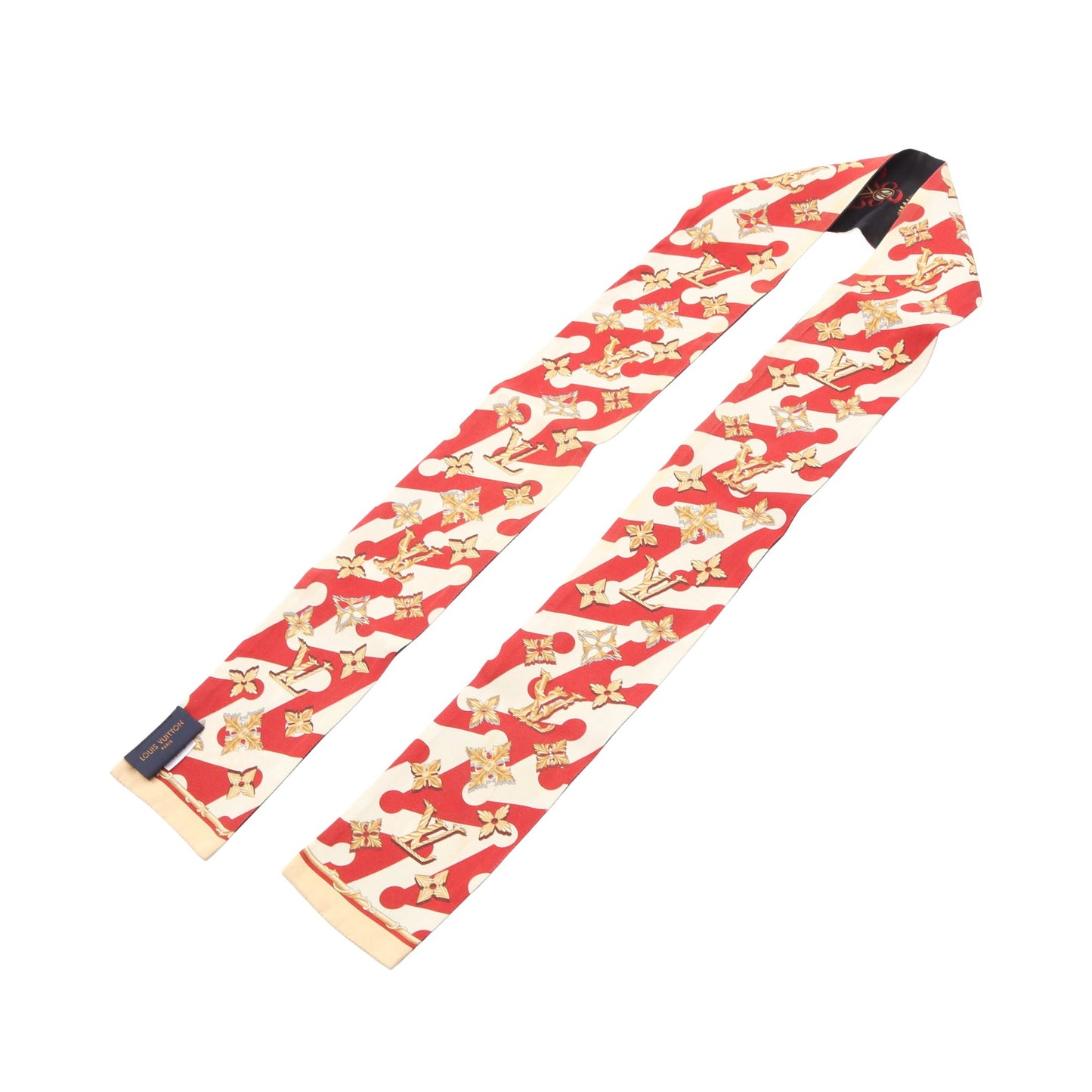 バンドー イントゥールイ スカーフ シルク ブラック レッド イエロー ルイヴィトン 財布・小物 LOUIS VUITTON