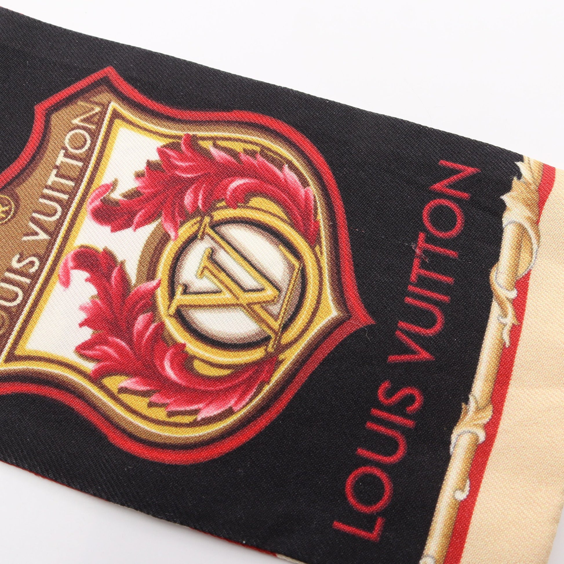 バンドー イントゥールイ スカーフ シルク ブラック レッド イエロー ルイヴィトン 財布・小物 LOUIS VUITTON