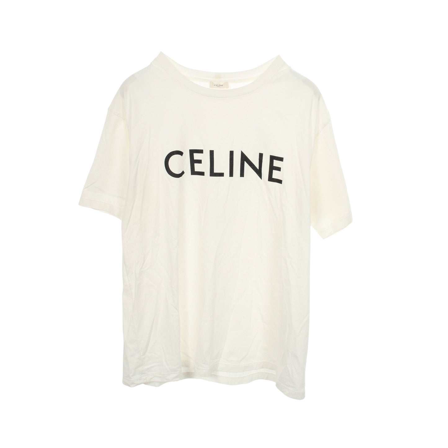 ルーズ Tシャツ コットン ホワイト セリーヌ