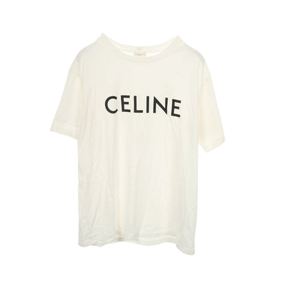 ルーズ Tシャツ コットン ホワイト セリーヌ