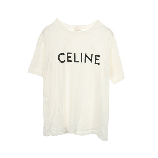 ルーズ Tシャツ コットン ホワイト セリーヌ