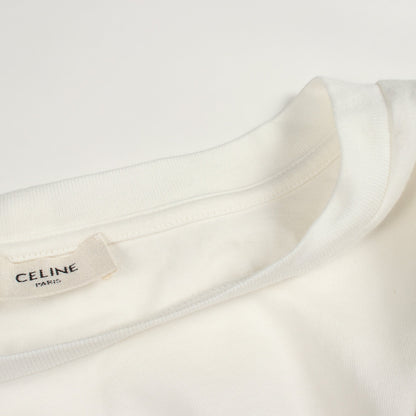 ルーズ Tシャツ コットン ホワイト セリーヌ