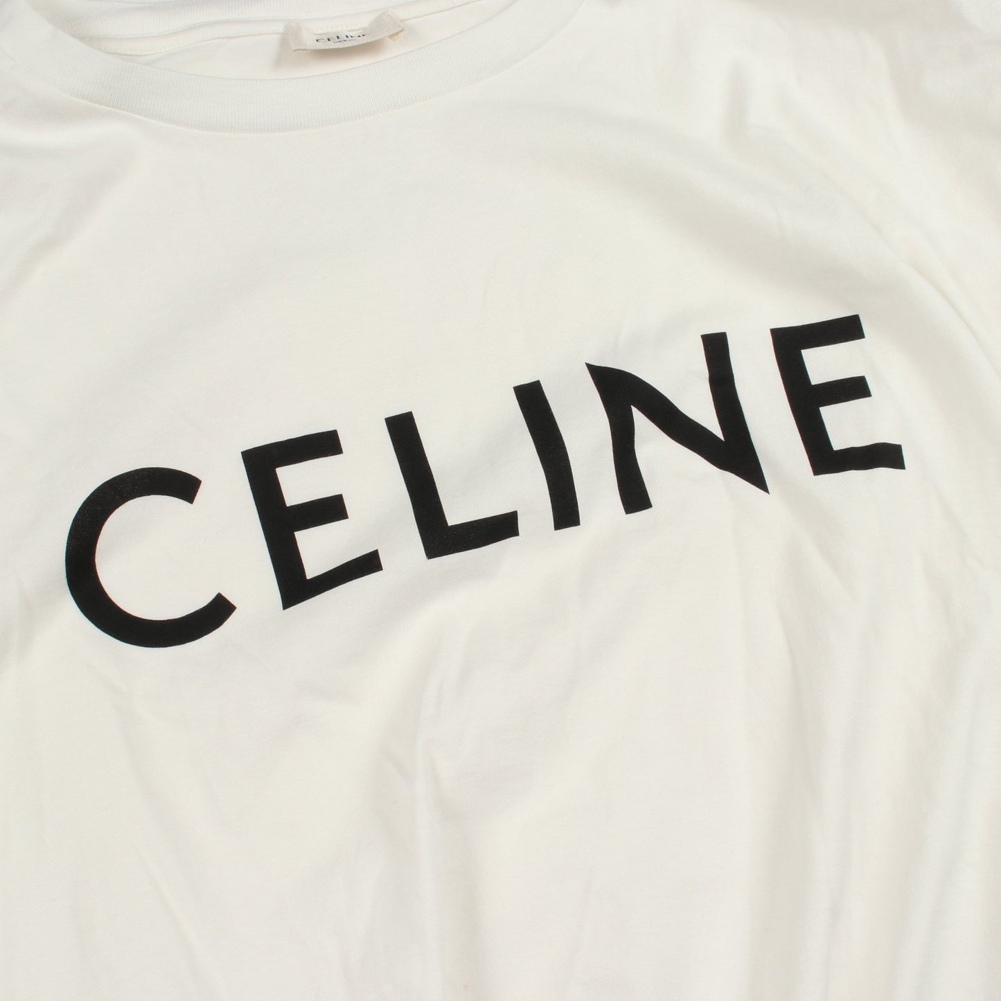 ルーズ Tシャツ コットン ホワイト セリーヌ