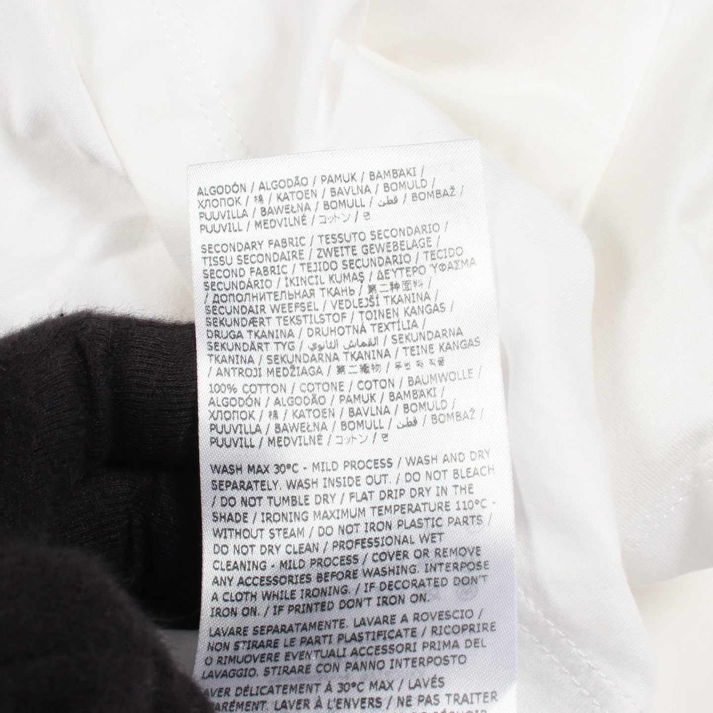 ナンバリング ロゴ 刺繍 Tシャツ コットン ホワイト メゾンマルジェラ トップス Maison Margiela