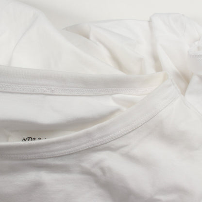 ナンバリング ロゴ 刺繍 Tシャツ コットン ホワイト メゾンマルジェラ トップス Maison Margiela