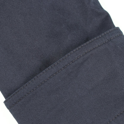 ロゴ刺繍 ジップアップ シャツ ジャケット コットン ネイビー モンクレール