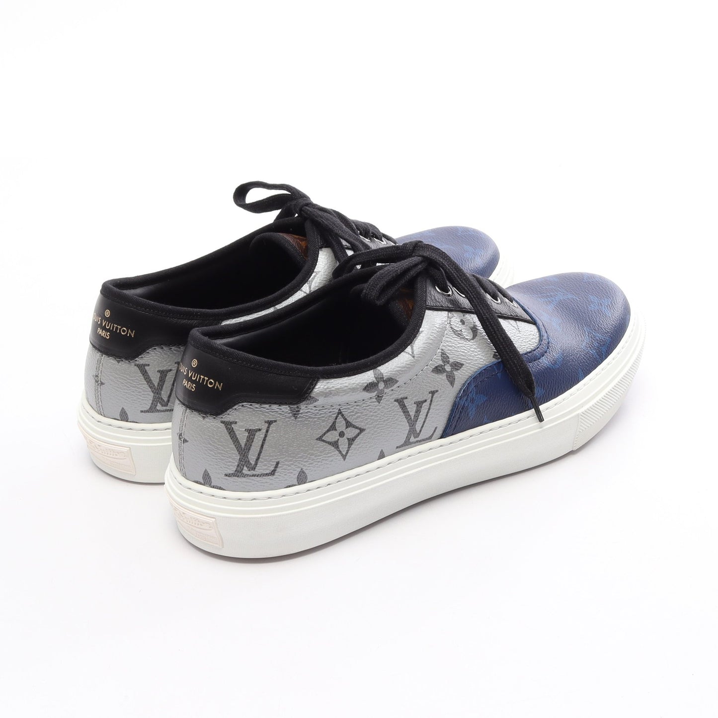 トロカデロライン スニーカー PVC レザー ネイビー シルバー マルチカラー ルイヴィトン シューズ LOUIS VUITTON