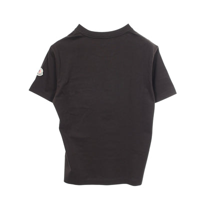 ポケット付き クルーネック Tシャツ 半袖Tシャツ コットン ブラック モンクレール