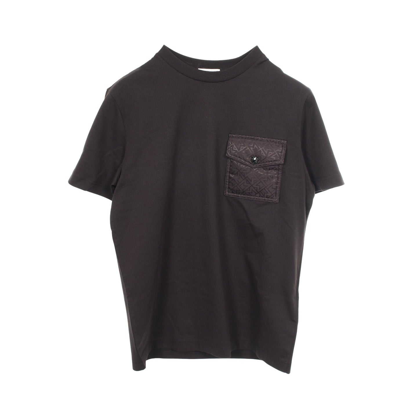 ポケット付き クルーネック Tシャツ 半袖Tシャツ コットン ブラック モンクレール