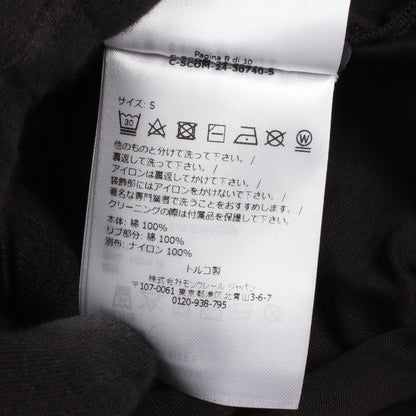 ポケット付き クルーネック Tシャツ 半袖Tシャツ コットン ブラック モンクレール