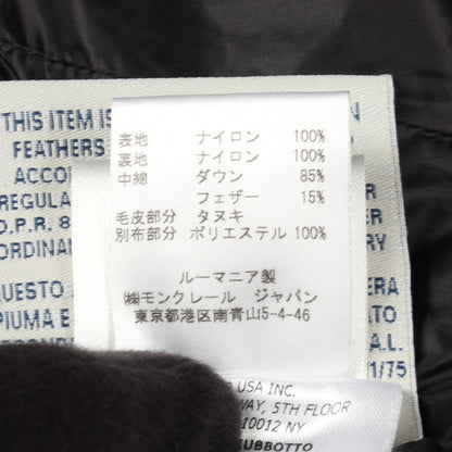 HERMIFUR エルミファー ダウンコート ナイロン ブラック モンクレール アウター MONCLER