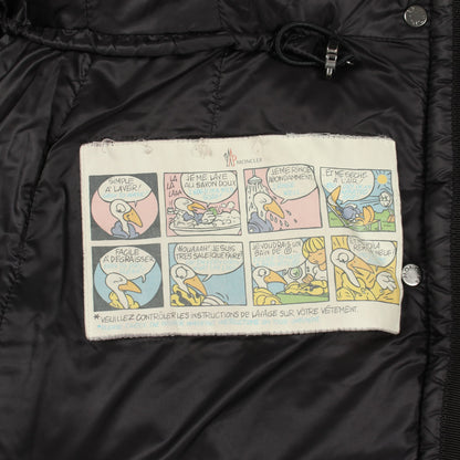 HERMIFUR エルミファー ダウンコート ナイロン ブラック モンクレール アウター MONCLER