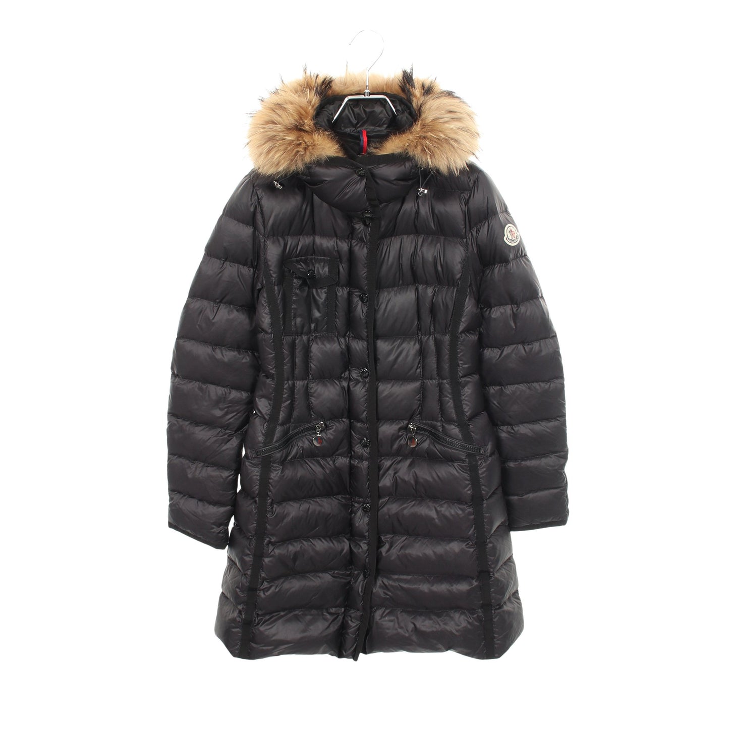 HERMIFUR エルミファー ダウンコート ナイロン ブラック モンクレール アウター MONCLER