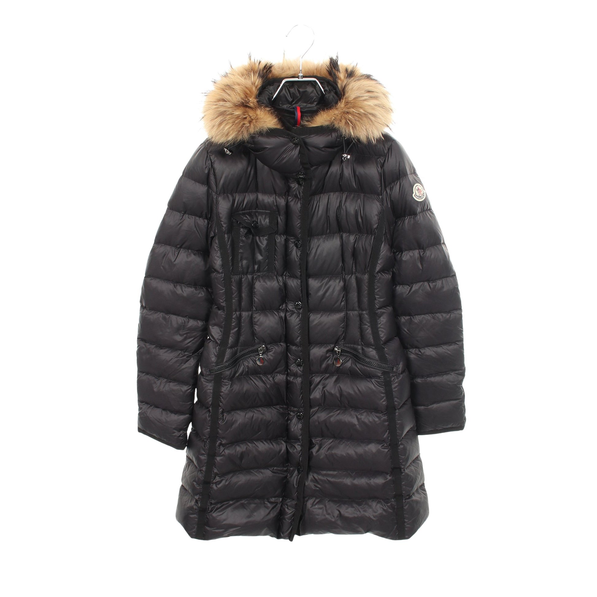 HERMIFUR エルミファー ダウンコート ナイロン ブラック モンクレール アウター MONCLER