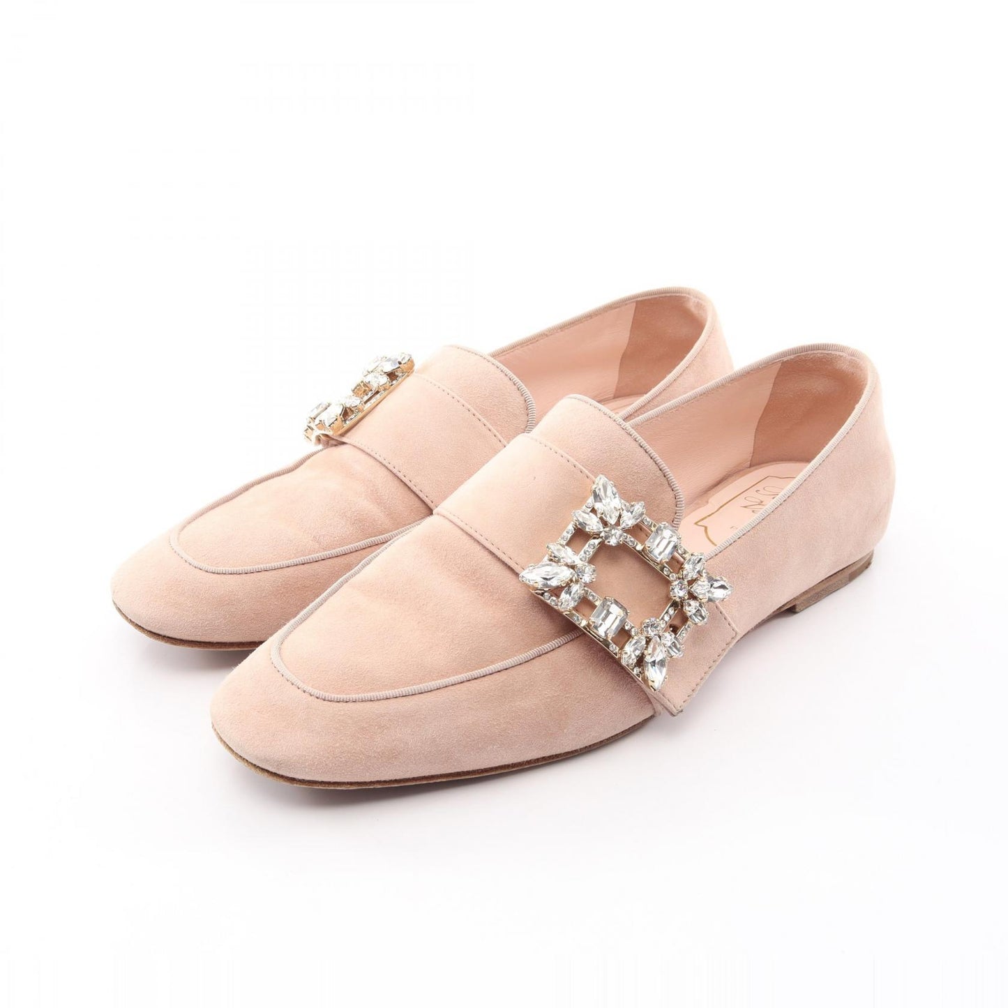 Mini Broche カジュアルシューズ スエード ピンクベージュ ロジェヴィヴィエ