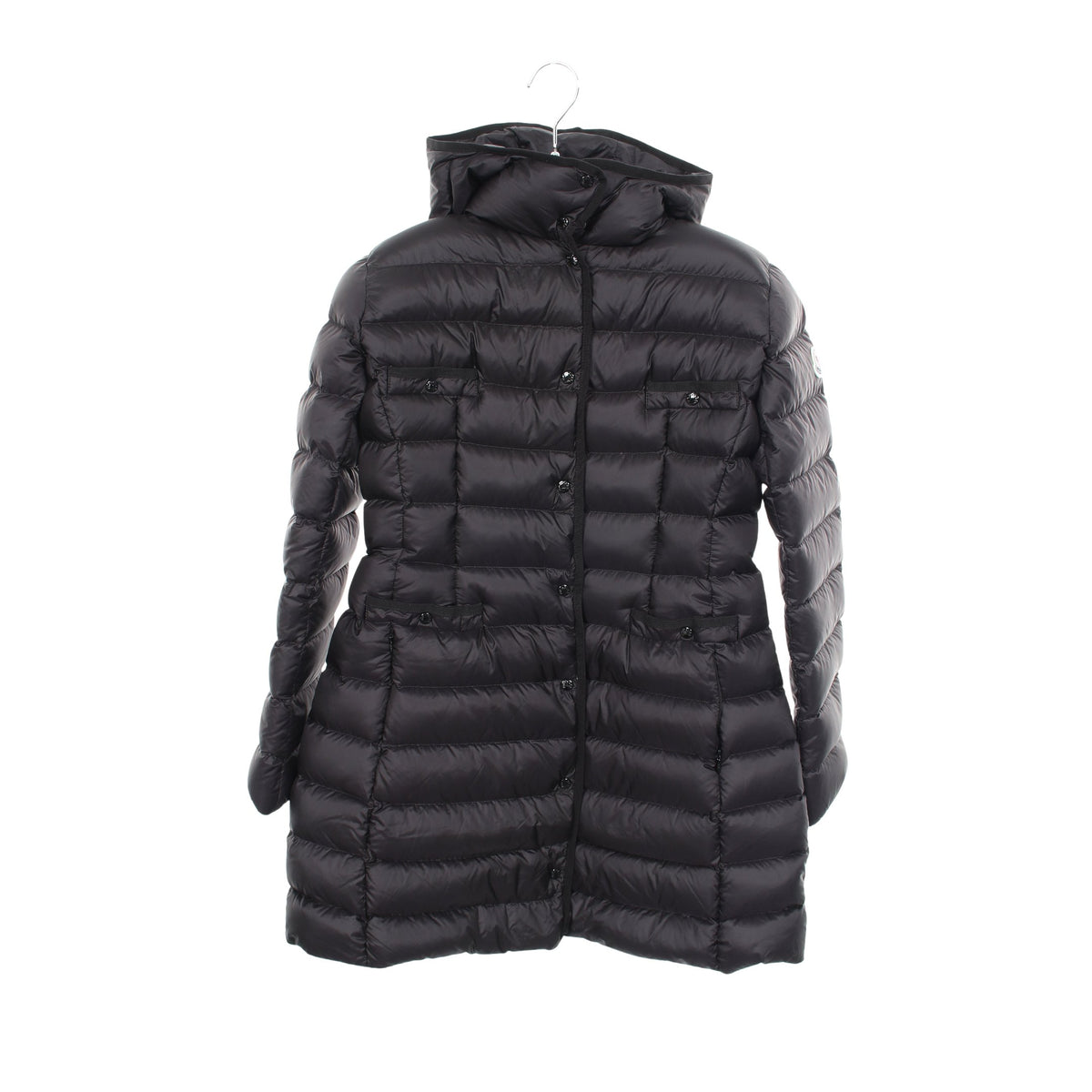 HIRMA イルマ フード付き キッズ ダウンコート ナイロン ブラック モンクレール アウター MONCLER