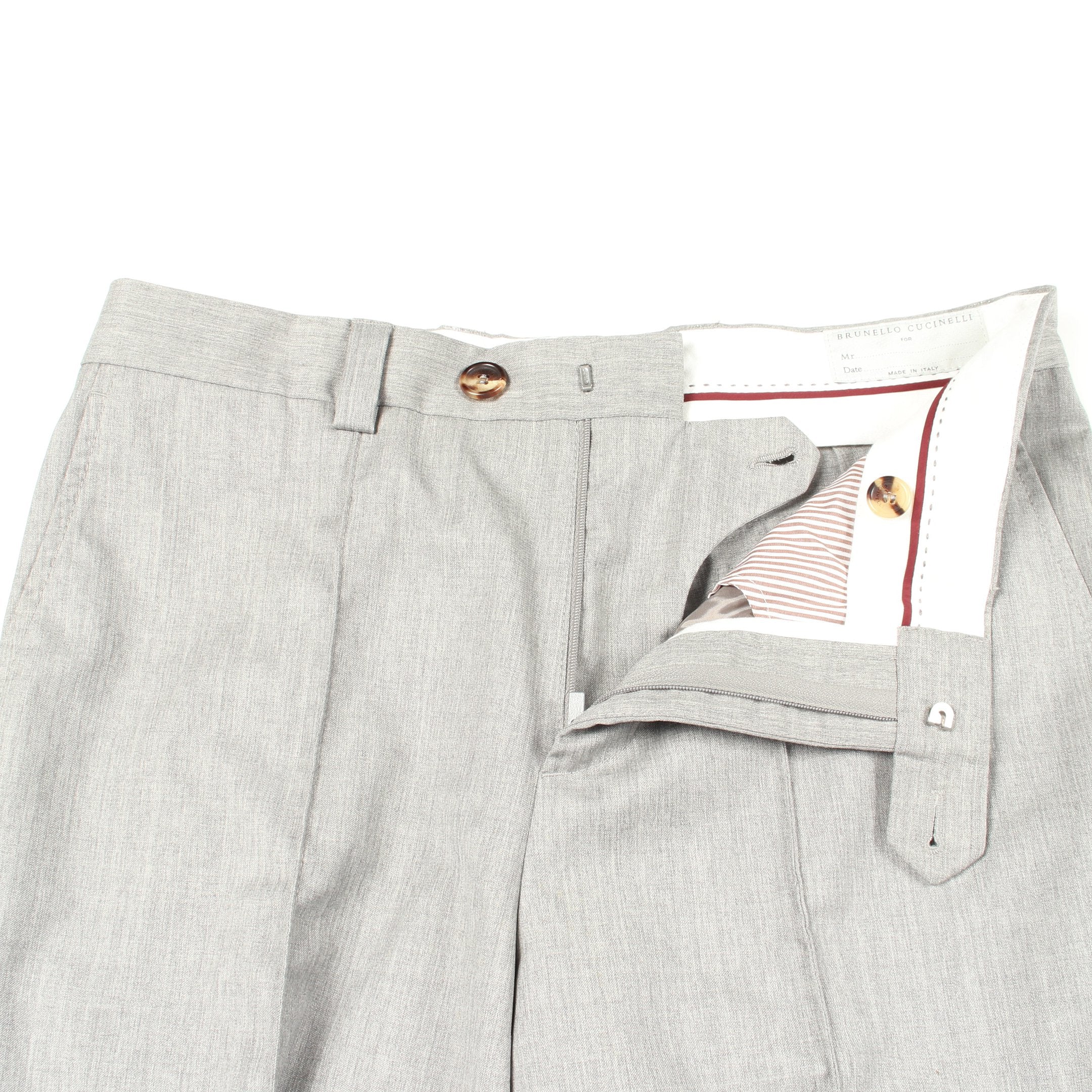 Brunello Cucinelli ウール スラックス グレー スラックス トラウザーズ ウール グレー ブルネロクチネリ – RECLO