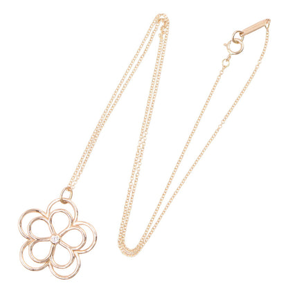 オープンフラワー 1PD ネックレス ネックレス K18PG ダイヤモンド ピンクゴールド クリア ティファニー アクセサリー TIFFANY & Co.