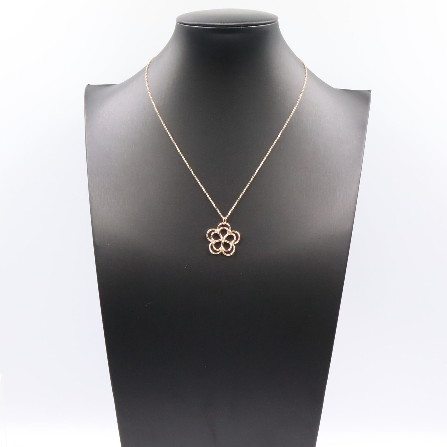オープンフラワー 1PD ネックレス ネックレス K18PG ダイヤモンド ピンクゴールド クリア ティファニー アクセサリー TIFFANY & Co.