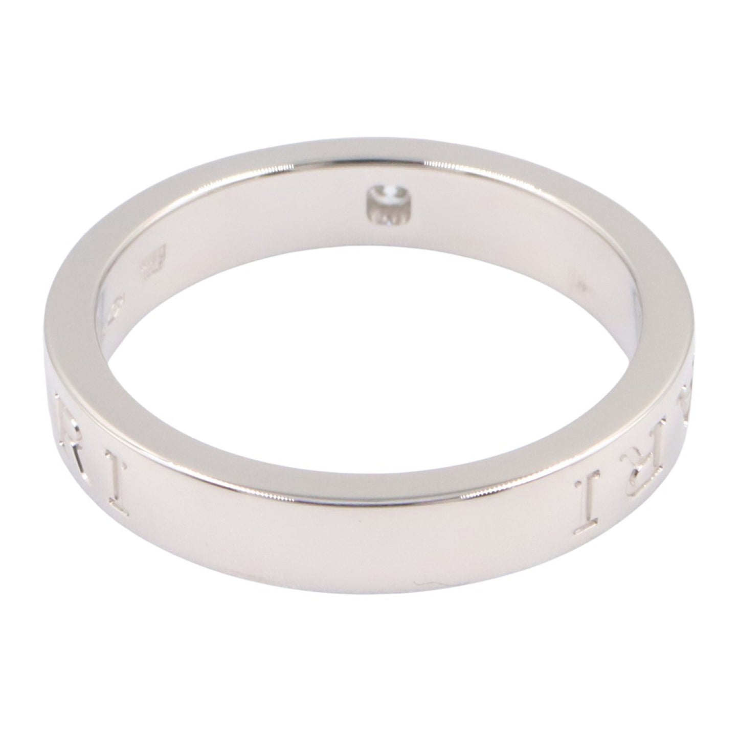B-zero1 ビーゼロワン リング 1PD リング 指輪 K18WG ダイヤモンド ホワイトゴールド クリア ブルガリ アクセサリー BVLGARI