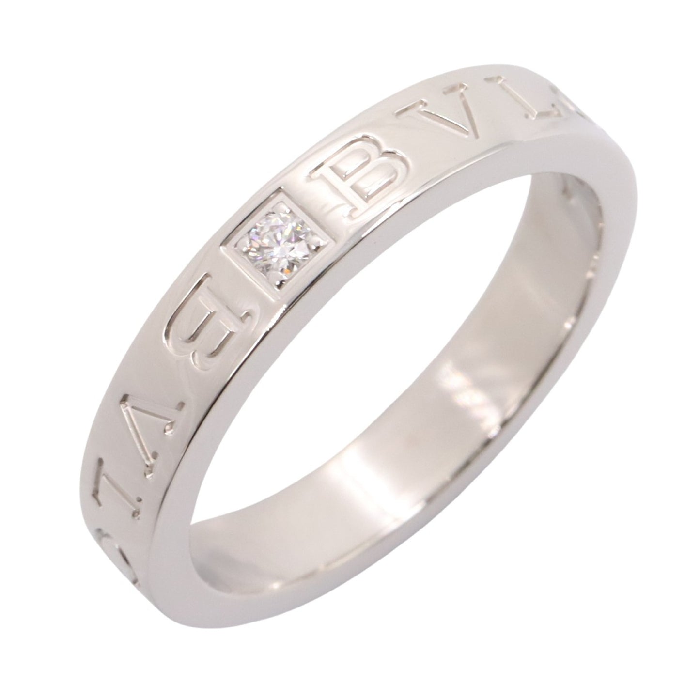 B-zero1 ビーゼロワン リング 1PD リング 指輪 K18WG ダイヤモンド ホワイトゴールド クリア ブルガリ アクセサリー BVLGARI