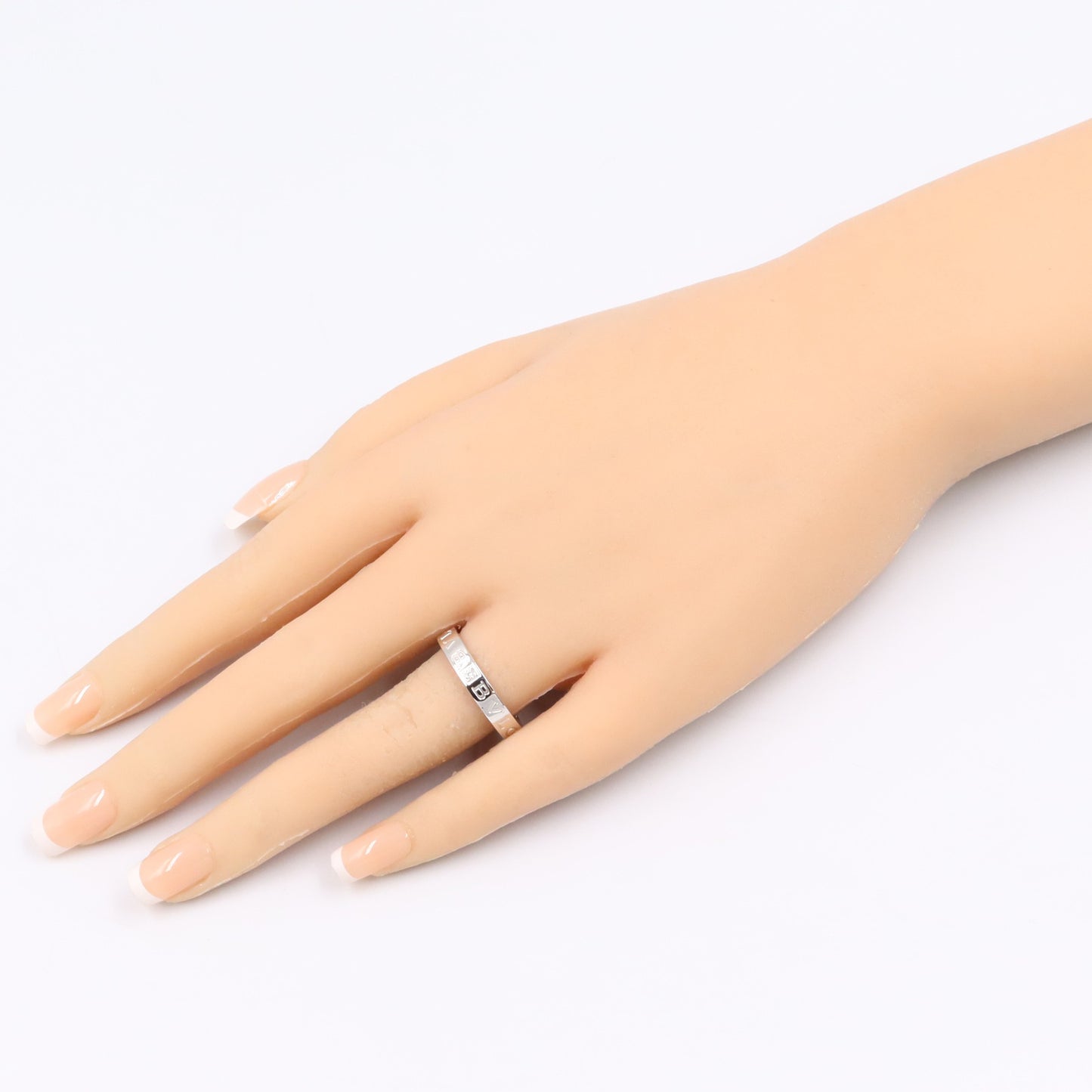 B-zero1 ビーゼロワン リング 1PD リング 指輪 K18WG ダイヤモンド ホワイトゴールド クリア ブルガリ アクセサリー BVLGARI