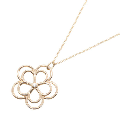 オープンフラワー 1PD ネックレス ネックレス K18PG ダイヤモンド ピンクゴールド クリア ティファニー アクセサリー TIFFANY & Co.
