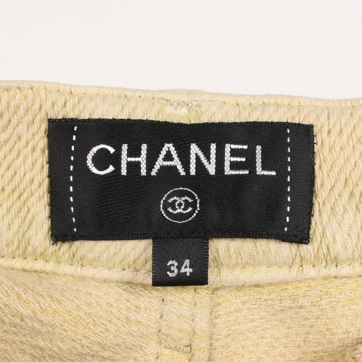 パンツ コットン ゴールド シャネル ボトムス CHANEL
