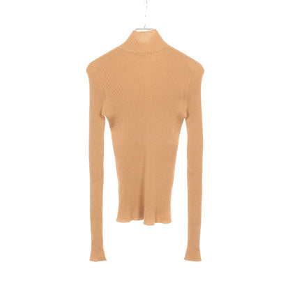 タートルネックセーター ニット カシミヤ ライトブラウン エルメス