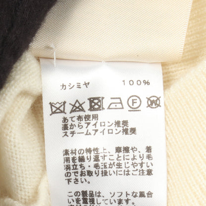 Hリフト クルーネック ニット カシミヤ オフホワイト エルメス トップス HERMES