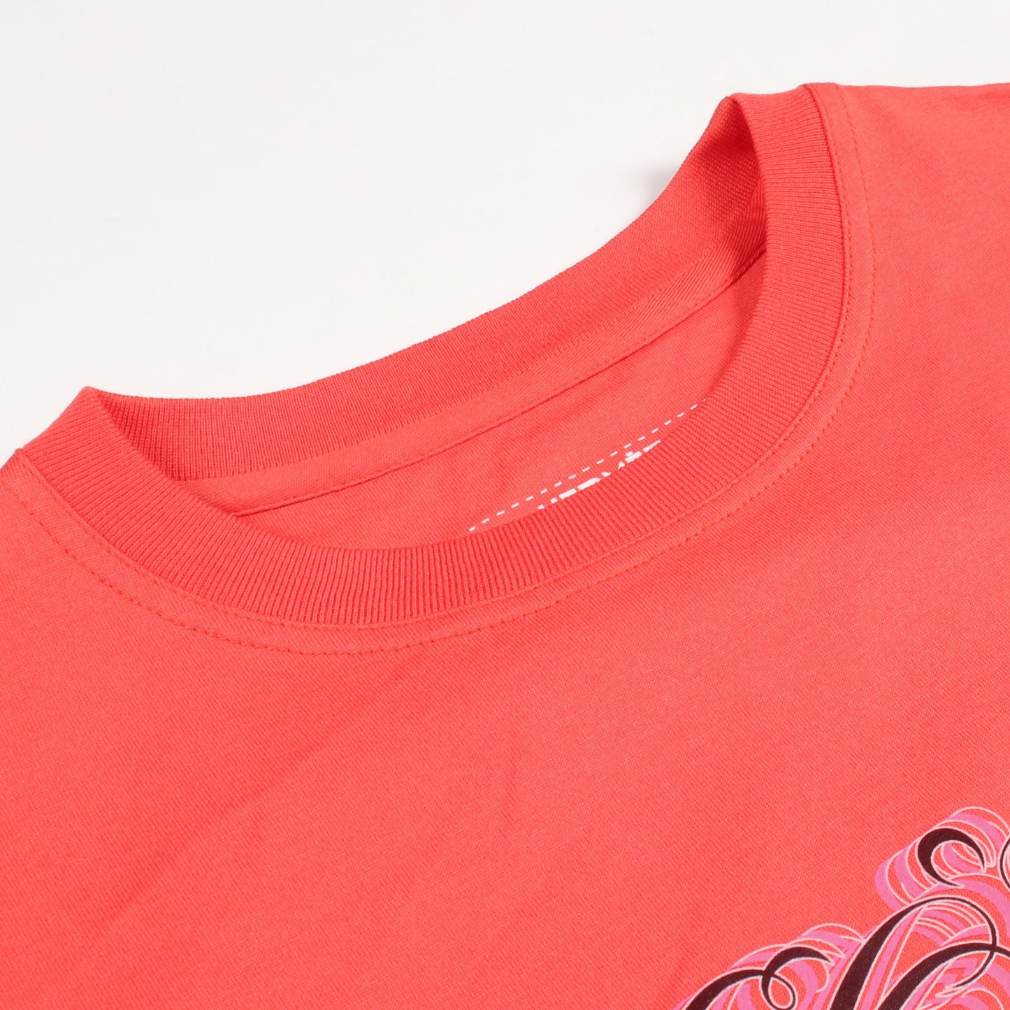 BRIDES de GALA プリント 半袖Tシャツ コットン オレンジレッド エルメス