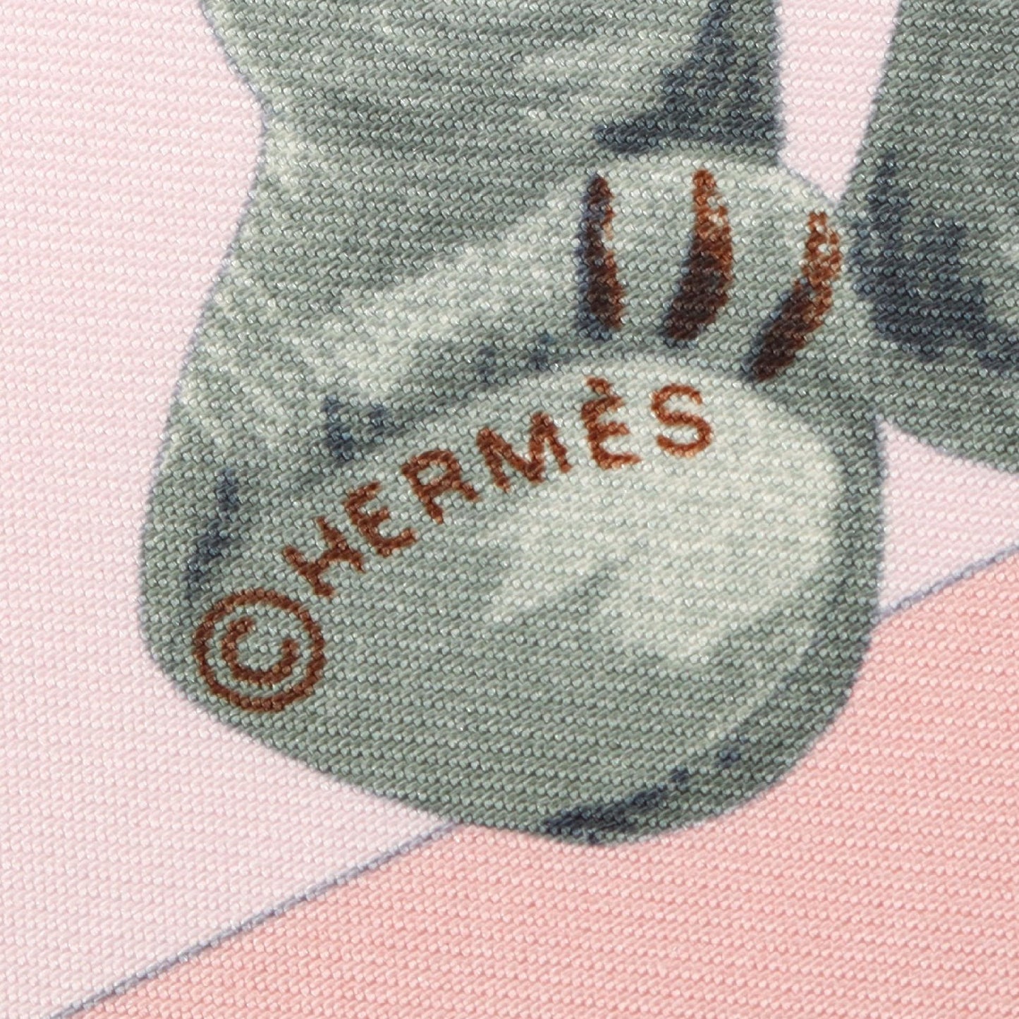 カレ90 Confidents des Coeurs スカーフ シルク ライトピンク マルチカラー エルメス