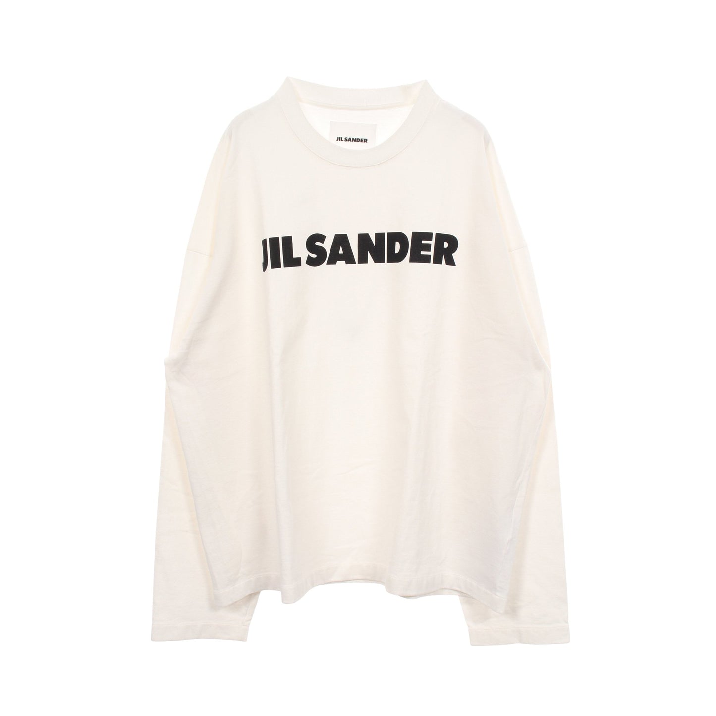 ロゴ 長袖Tシャツ コットン ホワイト ジルサンダー
