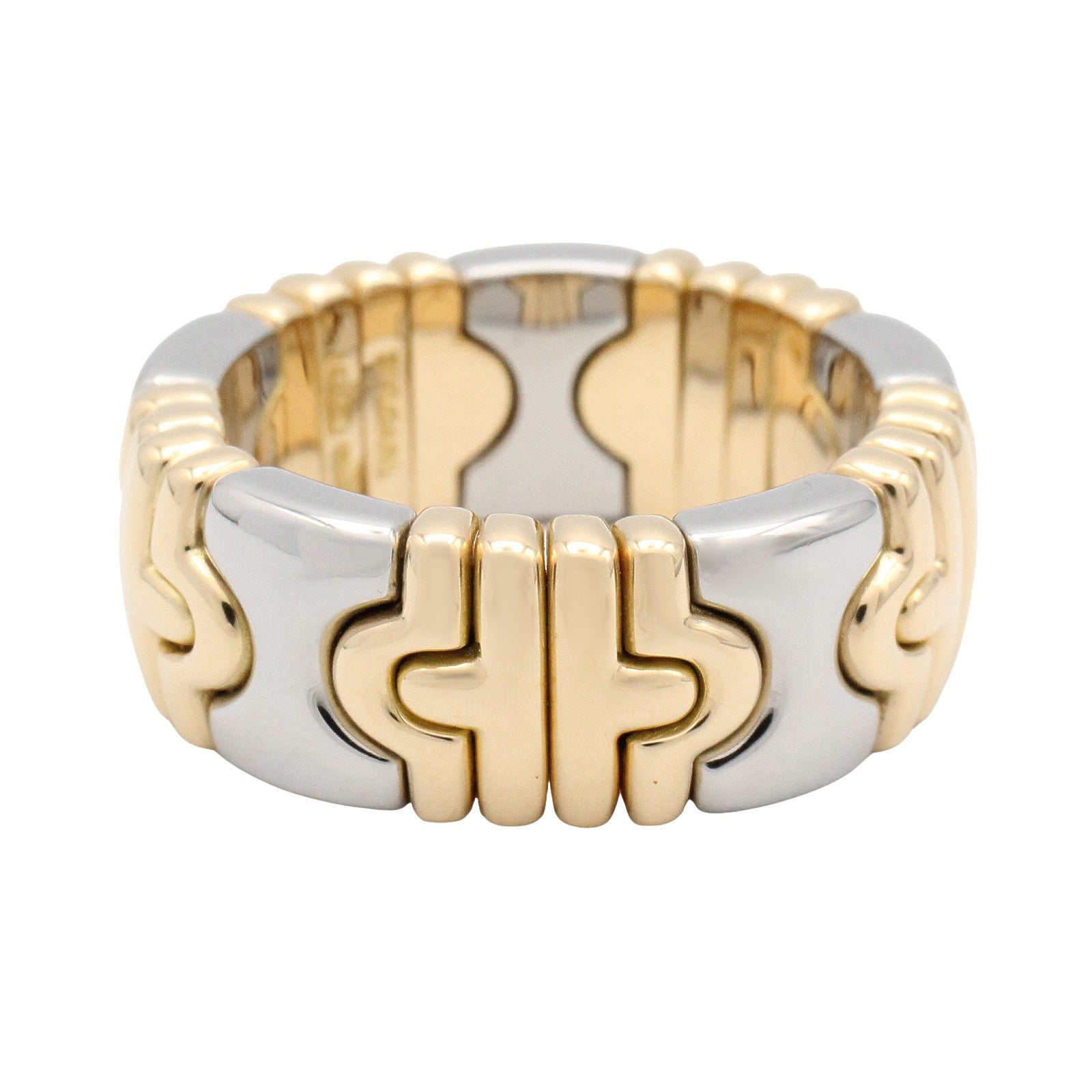パレンテシ リング リング 指輪 K18YG ステンレススチール ゴールド シルバー イエローゴールド ブルガリ アクセサリー BVLGARI