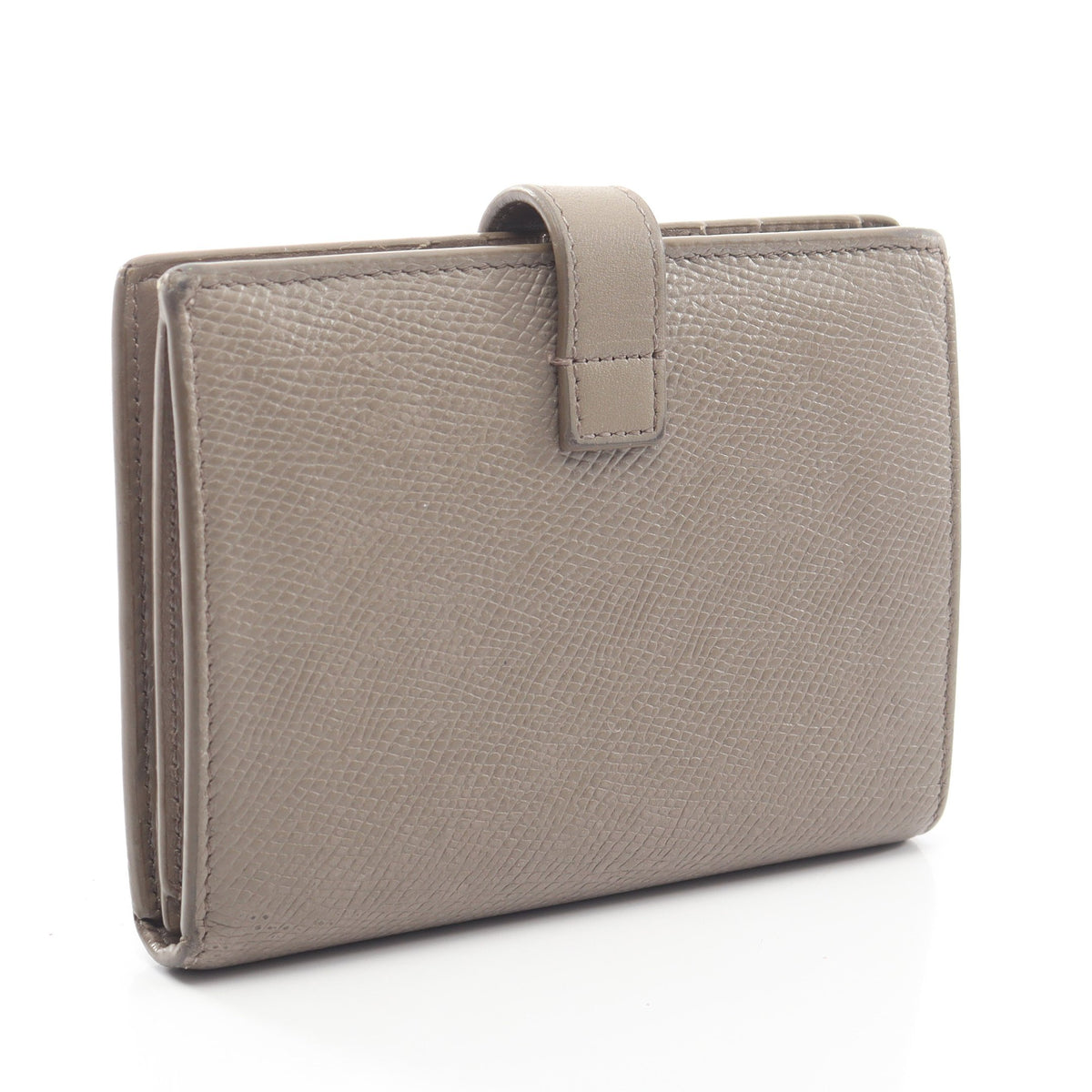 ミディアム ストラップウォレット 二つ折り財布 レザー グレーベージュ セリーヌ 財布・小物 CELINE