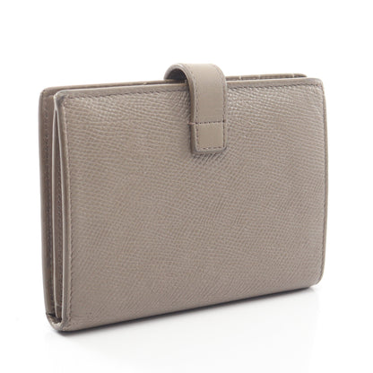ミディアム ストラップウォレット 二つ折り財布 レザー グレーベージュ セリーヌ 財布・小物 CELINE