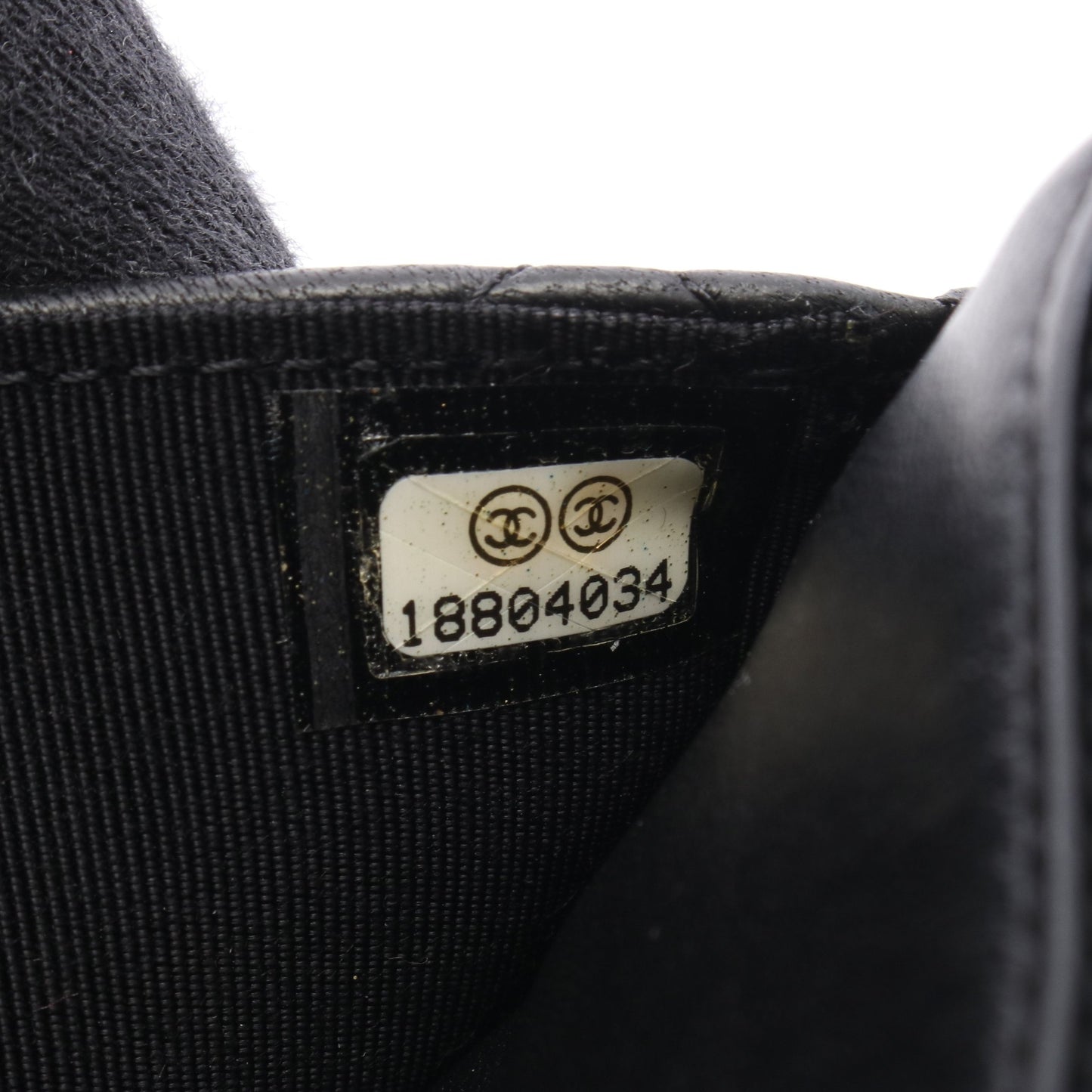 マトラッセ チェーンウォレット ラムスキン ブラック シルバー金具 シャネル