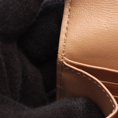 Envelope スリム コンチネンタルウォレット 二つ折り長財布 レザー ベージュ バレンシアガ