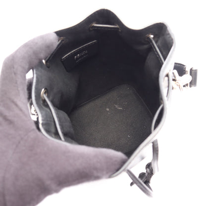 ミニ モントレゾール 2WAY ハンドバッグ レザー ブラック フェンディ