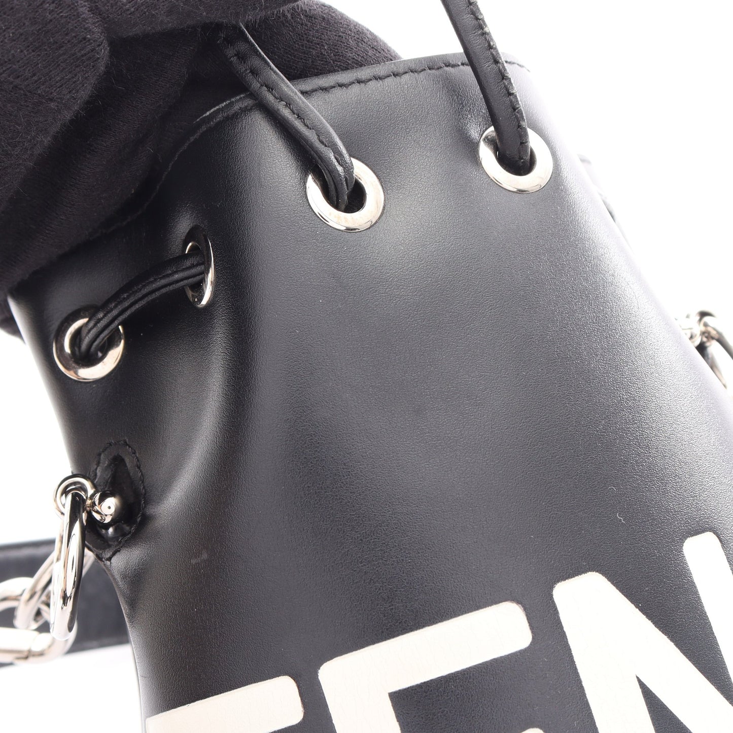 ミニ モントレゾール 2WAY ハンドバッグ レザー ブラック フェンディ
