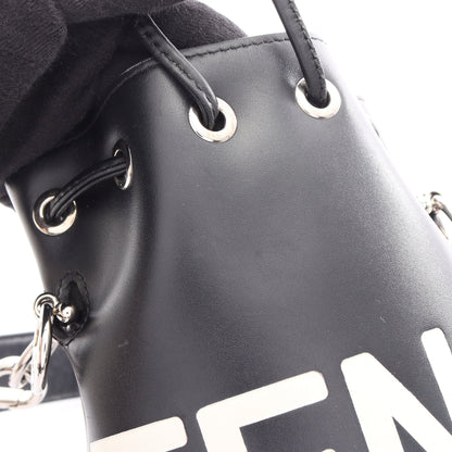 ミニ モントレゾール 2WAY ハンドバッグ レザー ブラック フェンディ
