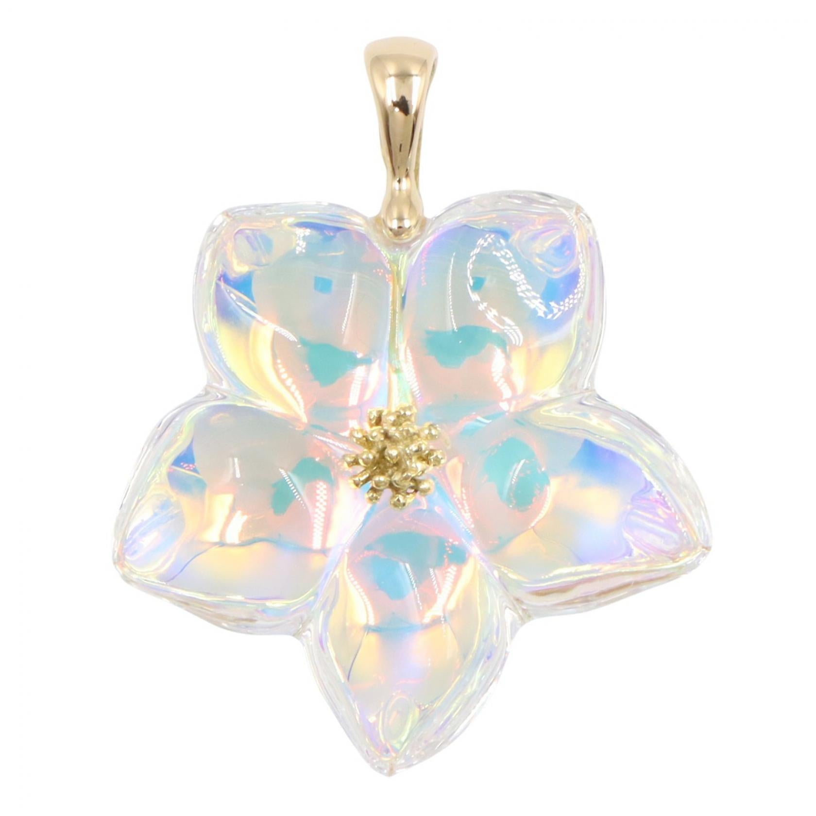 極美品✨Baccarat バカラ　K18YG 750 ブロッサム　ネックレス バカラ ブロッサム トップ ペンダントトップ K18YG イエローゴールド