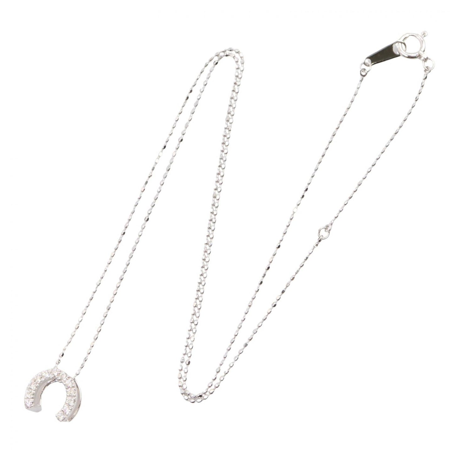 ダイヤ ネックレス ネックレス K18WG ダイヤモンド ホワイトゴールド クリア セリーヌ アクセサリー CELINE