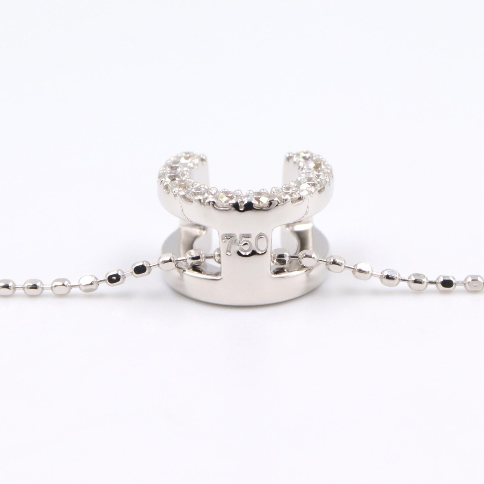 ダイヤ ネックレス ネックレス K18WG ダイヤモンド ホワイトゴールド クリア セリーヌ アクセサリー CELINE