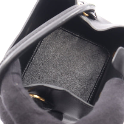 Vロゴ 2WAY ハンドバッグ レザー ブラック ヴァレンティノガラヴァーニ