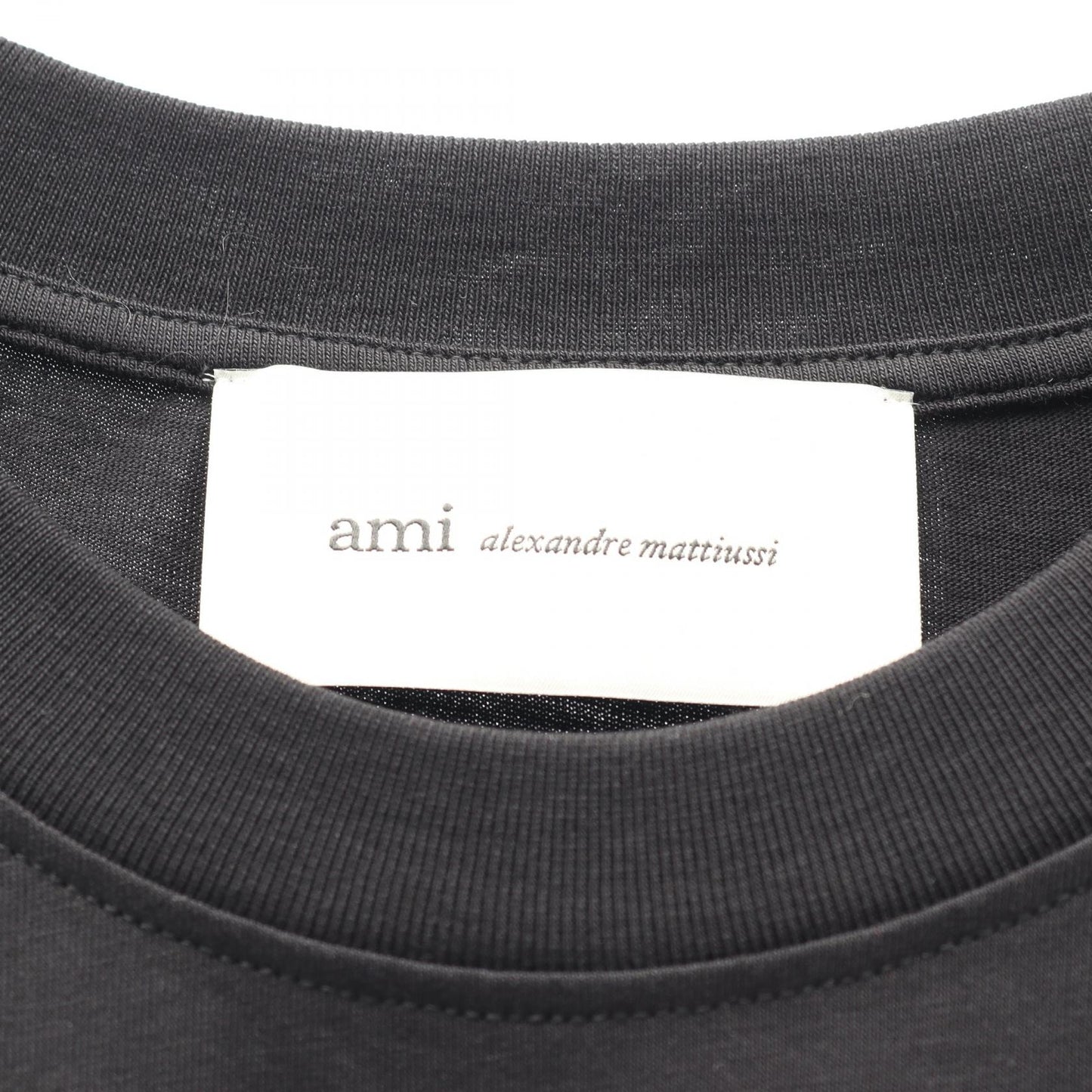 AMI DE COEUR 半袖Tシャツ コットン ブラック アミアレクサンドルマテュッシ