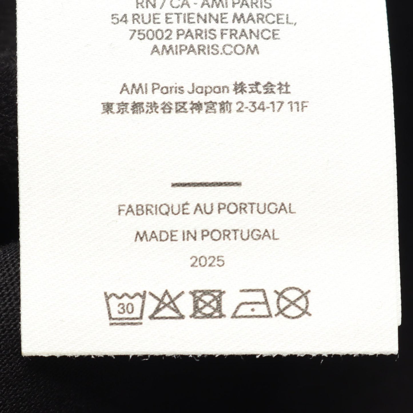 AMI DE COEUR 半袖Tシャツ コットン ブラック アミアレクサンドルマテュッシ